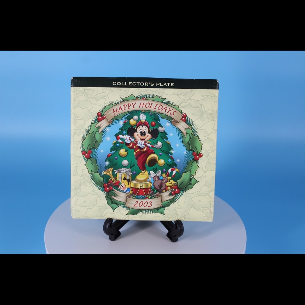 Disney Collector’s Plate Christmas 2003